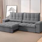 Sofá Sideral Retrátil E Reclinável Com Molas No Assento 2,30m