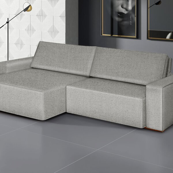 Sofá Siena - Retrátil / Reclinável 200 Cm- Linho Cinza