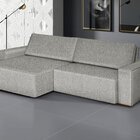 Sofá Siena - Retrátil / Reclinável 200 Cm- Linho Grafite