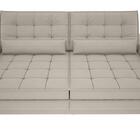 Sofá Silver 2,80m Retrátil E Reclinável Velosuede Areia - Net