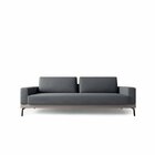 Sofá Smart 2 Lugares 180 Living Contemporâneo Mescla Cinza Cl