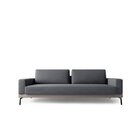 Sofá Smart 3 Lugares 210 Living Contemporâneo Mescla Cinza Cl