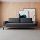 Sofá Smart 3 Lugares 210 Living Contemporâneo Mescla Cinza Cl