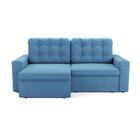 Sofá Smith Retrátil 3 Lugares Suede Azul Jeans 180cm Azul