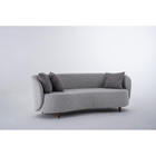 Sofá Sofo Fixo Estofado - Cinza/grafite - Ilhabela