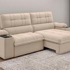 Sofá Stylus 2,10m Retrátil/reclinável Com Porta Copos E Coole