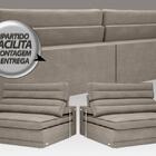 Sofá Supreme 2,10m Assento Retrátil E Reclinável Velosuede Be