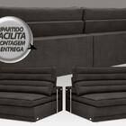 Sofá Supreme 2,10m Assento Retrátil E Reclinável Velosuede Ch