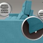 Sofá Supreme 2,10m Assento Retrátil E Reclinável Velosuede Tu