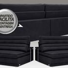 Sofá Supreme 2,30m Assento Retrátil E Reclinável Velosuede Pr