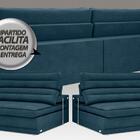 Sofá Supreme 2,30m Assento Retrátil E Reclinável Velosuede Ro