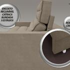 Sofá Supreme 2,50m Assento Retrátil E Reclinável Velosuede Ca