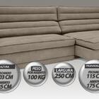 Sofá Supreme 2,50m Assento Retrátil E Reclinável Velosuede Ca