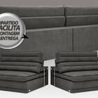 Sofá Supreme 2,50m Assento Retrátil E Reclinável Velosuede Ci