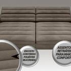 Sofá Supreme 2,50m Assento Retrátil E Reclinável Velosuede Ma