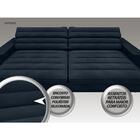 Sofá Supreme 2,50m Assento Retrátil E Reclinável Velosuede Pe