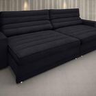 Sofá Supreme 2,50m Assento Retrátil E Reclinável Velosuede Pr