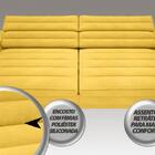 Sofá Supreme 2,70m Assento Retrátil E Reclinável Velosuede Ca