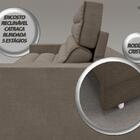 Sofá Supreme 2,70m Assento Retrátil E Reclinável Velosuede Ma