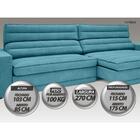 Sofá Supreme 2,70m Assento Retrátil E Reclinável Velosuede Tu