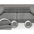 Sofá Supreme 2,90m Assento Retrátil E Reclinável Velosuede Gr