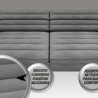 Sofá Supreme 2,90m Assento Retrátil E Reclinável Velosuede Gr