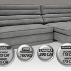 Sofá Supreme 2,90m Assento Retrátil E Reclinável Velosuede Gr