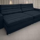 Sofá Supreme 2,90m Assento Retrátil E Reclinável Velosuede Pe