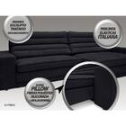 Sofá Supreme 2,90m Assento Retrátil E Reclinável Velosuede Pr