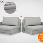 Sofá Tango 1,80m Sem Caixa, Retrátil E Reclinável Velosuede G