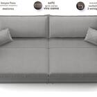 Sofá Tango 1,80m Sem Caixa, Retrátil E Reclinável Veludocrist