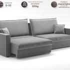 Sofá Tango 1,80m Sem Caixa, Retrátil E Reclinável Veludocrist