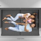 Sofá Tango 2,00m Sem Caixa, Retrátil E Reclinável Linho Soft