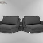 Sofá Tango 2,00m Sem Caixa, Retrátil E Reclinável Linho Soft