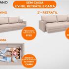 Sofá Tango 2,00m Sem Caixa, Retrátil E Reclinável Velosuede B