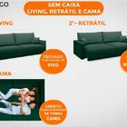 Sofá Tango 2,00m Sem Caixa, Retrátil E Reclinável Velosuede V