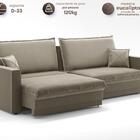 Sofá Tango 2,00m Sem Caixa, Retrátil E Reclinável Veludocrist