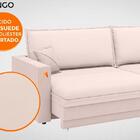 Sofá Tango 2,20m Sem Caixa, Retrátil E Reclinável Velosuede A