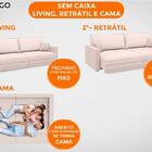 Sofá Tango 2,20m Sem Caixa, Retrátil E Reclinável Velosuede A