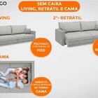 Sofá Tango 2,20m Sem Caixa, Retrátil E Reclinável Velosuede G