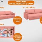 Sofá Tango 2,20m Sem Caixa, Retrátil E Reclinável Velosuede R