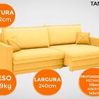 Sofá Tango 2,40m Sem Caixa, Retrátil E Reclinável Velosuede C