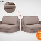 Sofá Tango 2,40m Sem Caixa, Retrátil E Reclinável Velosuede M