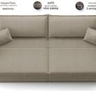 Sofá Tango 2,40m Sem Caixa, Retrátil E Reclinável Veludocrist