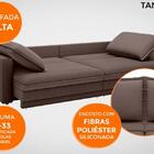 Sofá Tango 2,60m Sem Caixa, Retrátil E Reclinável Velosuede C