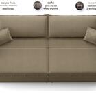 Sofá Tango 2,60m Sem Caixa, Retrátil E Reclinável Veludocrist