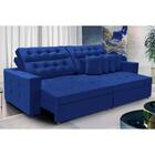 Sofá Texas 2.30m Retrátil E Reclinável - Azul