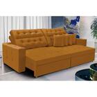 Sofá Texas 2.30m Retrátil E Reclinável - Terra