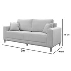 Sofá Texas 2m Linho Agarb Decor Linho Bege