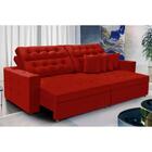 Sofá Texas 3.00m Retrátil E Reclinável - Vermelho